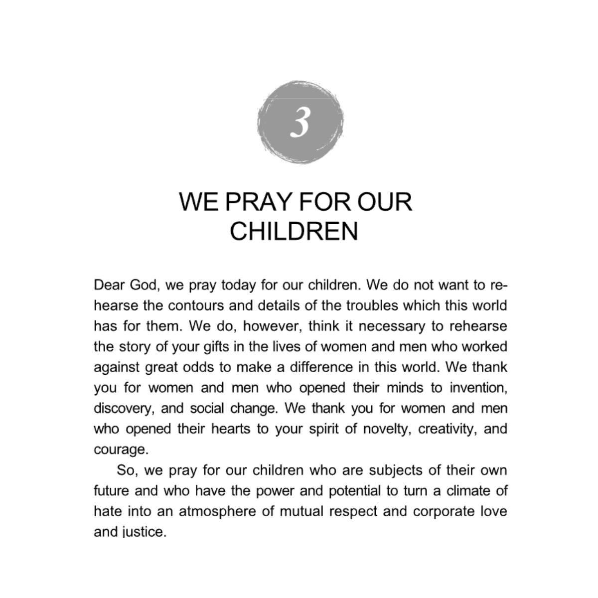 Prayer 3 Prayer 3