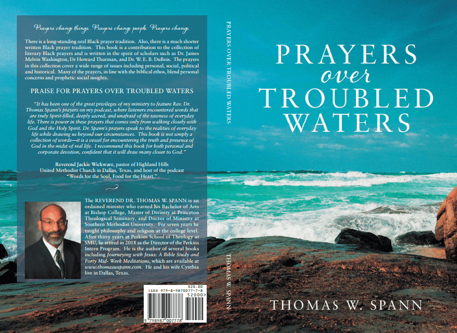 Prayers over Trouble Waters - Front Back Cover Prayers over Trouble Waters - Front Back Cover